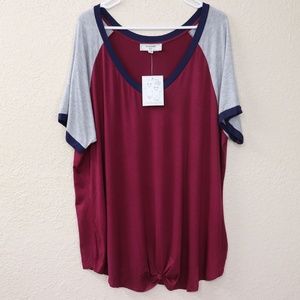 NWT No Comment Super Soft Thin Tee Oversize Tie 3X